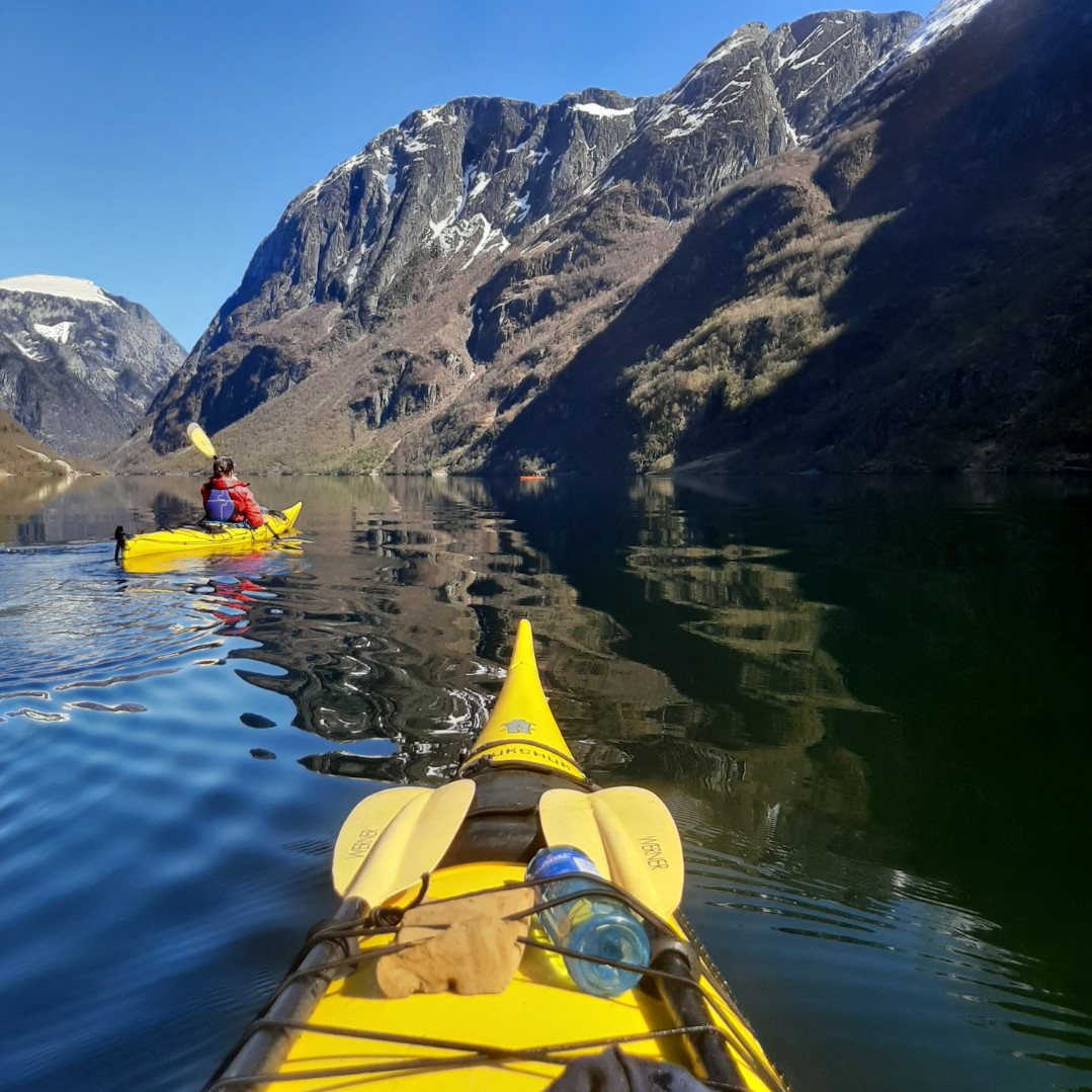 Heldagstur kajakk Nærøyfjorden
